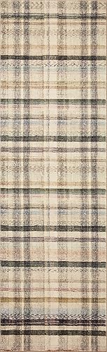 Miniatura 8 de Loloi Chris Loves Julia Humphrey Collection HUM-02 - Alfombra de área de 8 pies 3 pulgadas x 11 pies 3 pulgadas, color marfilmulti con altura de