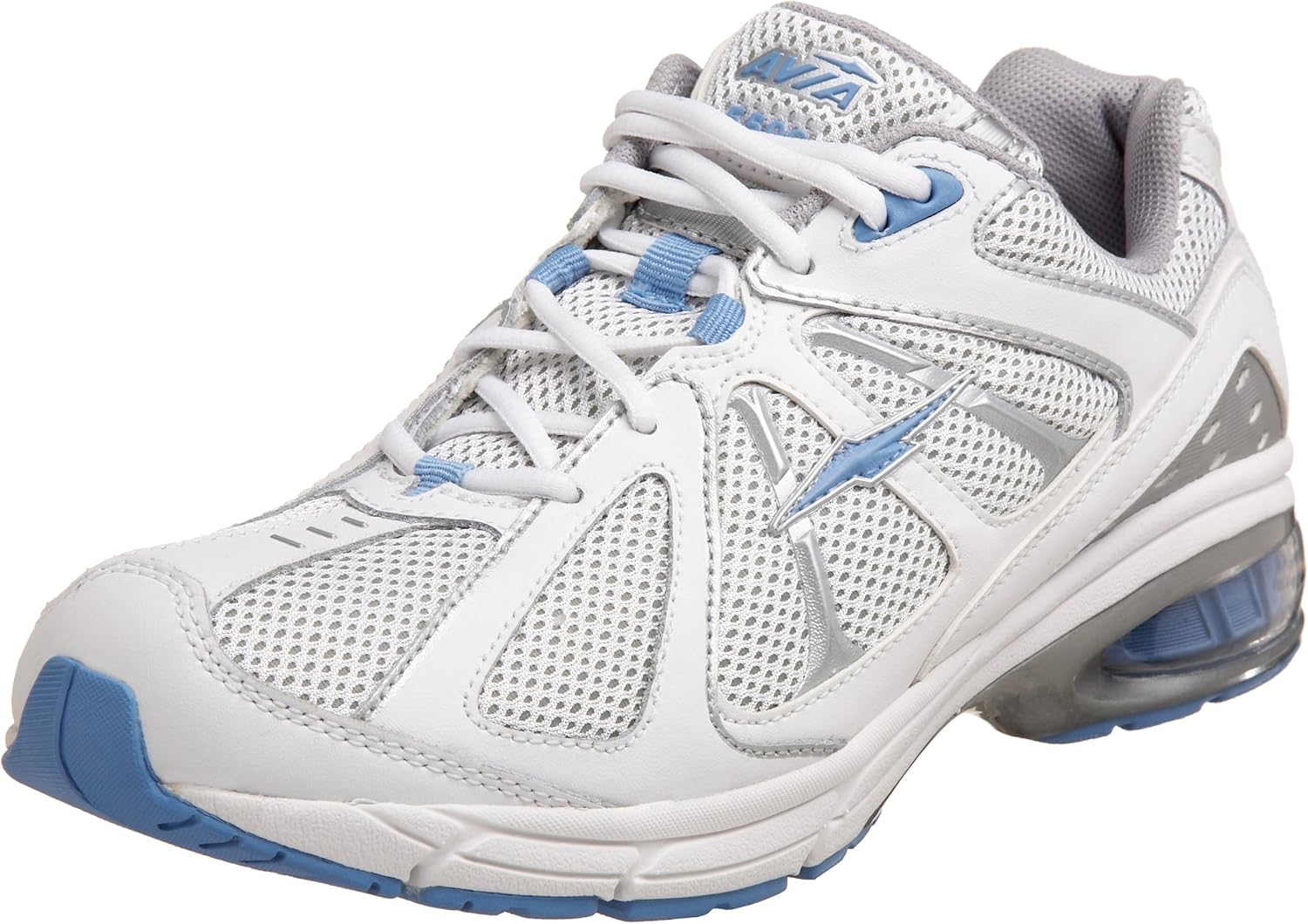 Amazon.com | Avia Women's A5506WWLS Running Shoe,White/Blue/Grey,6 M ...