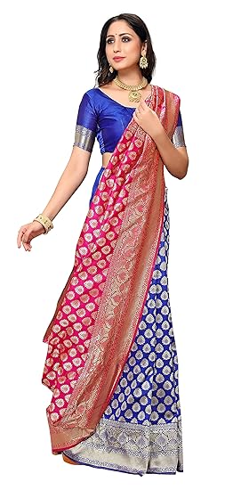 Women's Silk Half Saree With Blouse Piece