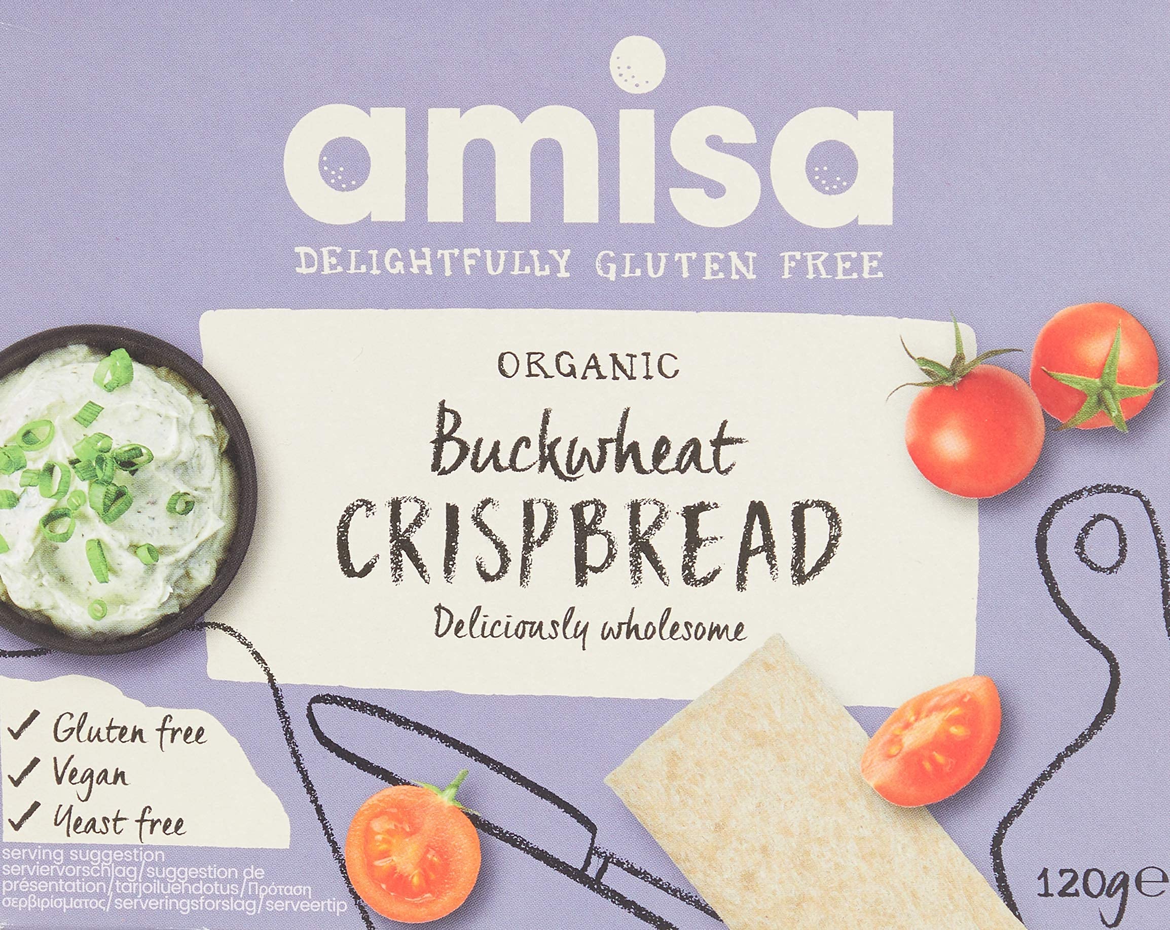 Amisa Gluten Free Buckwheat Crispbread 120g - View #5