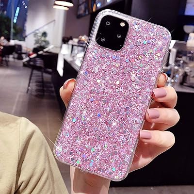 Compatible With IPhone 11 Case Clear Glitter Sparkle ... - Shein