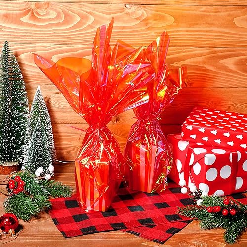 Miniatura 6 de Outus Película de celofán iridiscente de celofán arcoíris, película iridiscente para cestas de regalo, envoltura de bricolaje, decoración de