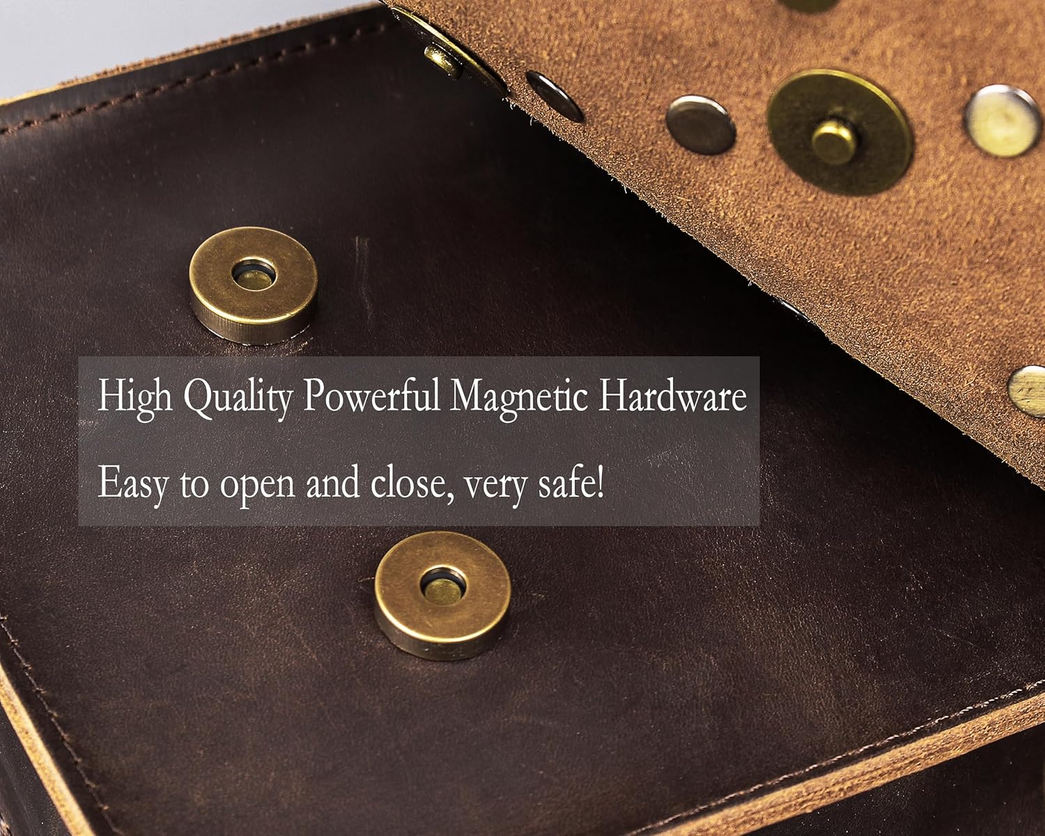 DK86 Medieval Leather Belt Pouch Renaissance Costume Accessories LARP Waist Bag Fanny Pack, Large Coffee (New) - Image 5