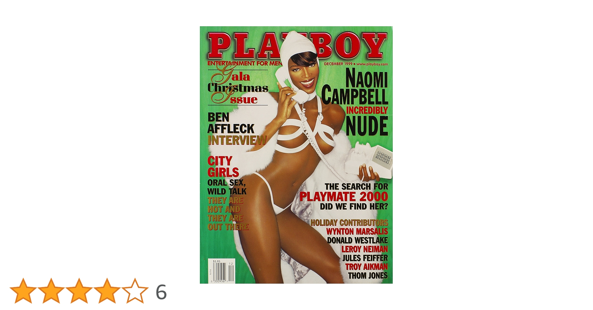 Amazon.co.jp: Playboy Magazine - Naomi Campbell Cover (December