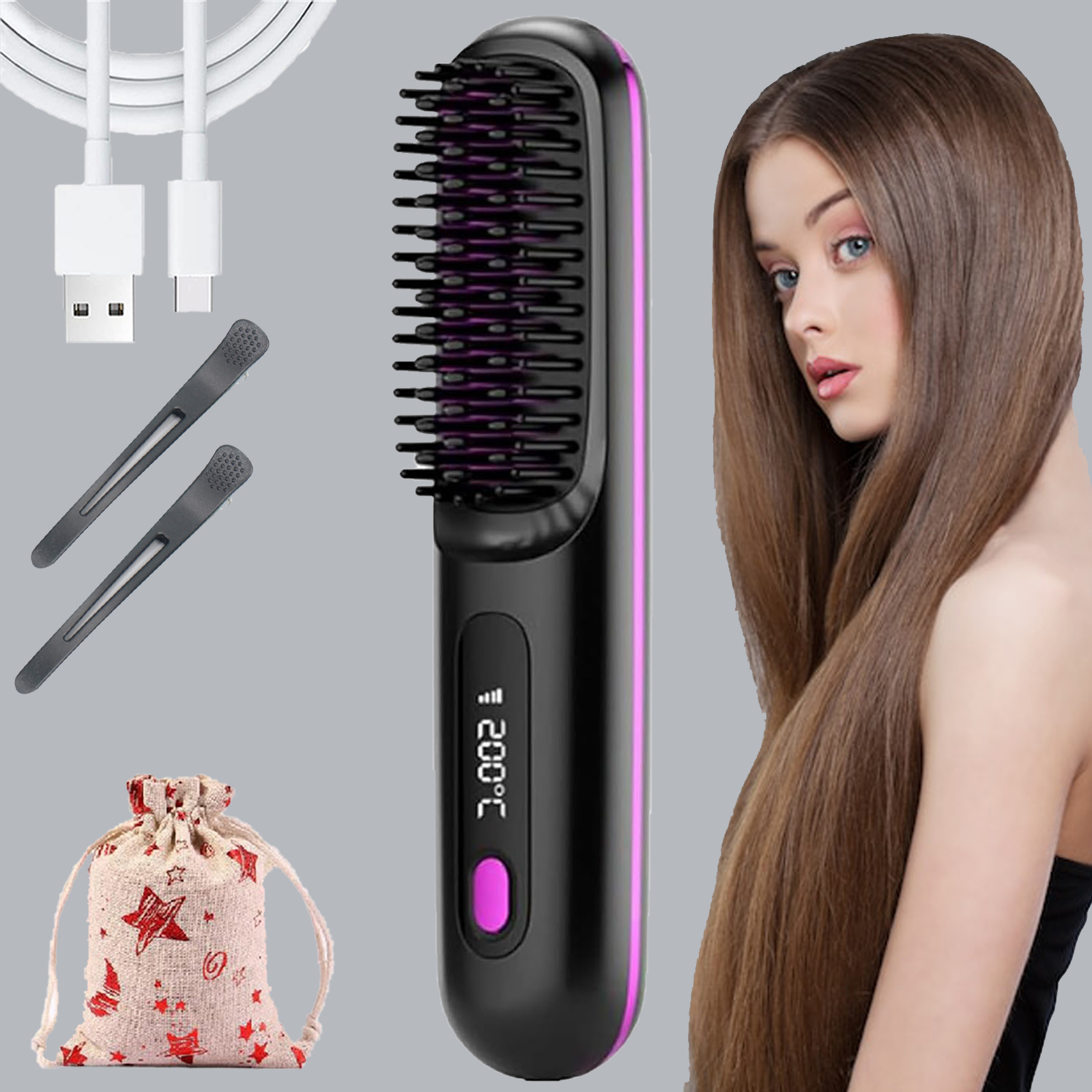 best cordless hair straightener brush
