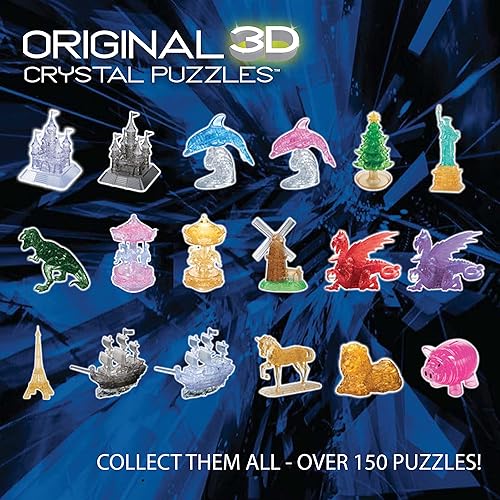 Miniatura 7 de Bepuzzled Rompecabezas de cristal 3D original de lujo – Barco pirata, negro – Divertido pero desafiante rompecabezas que pondrá a prueba tus