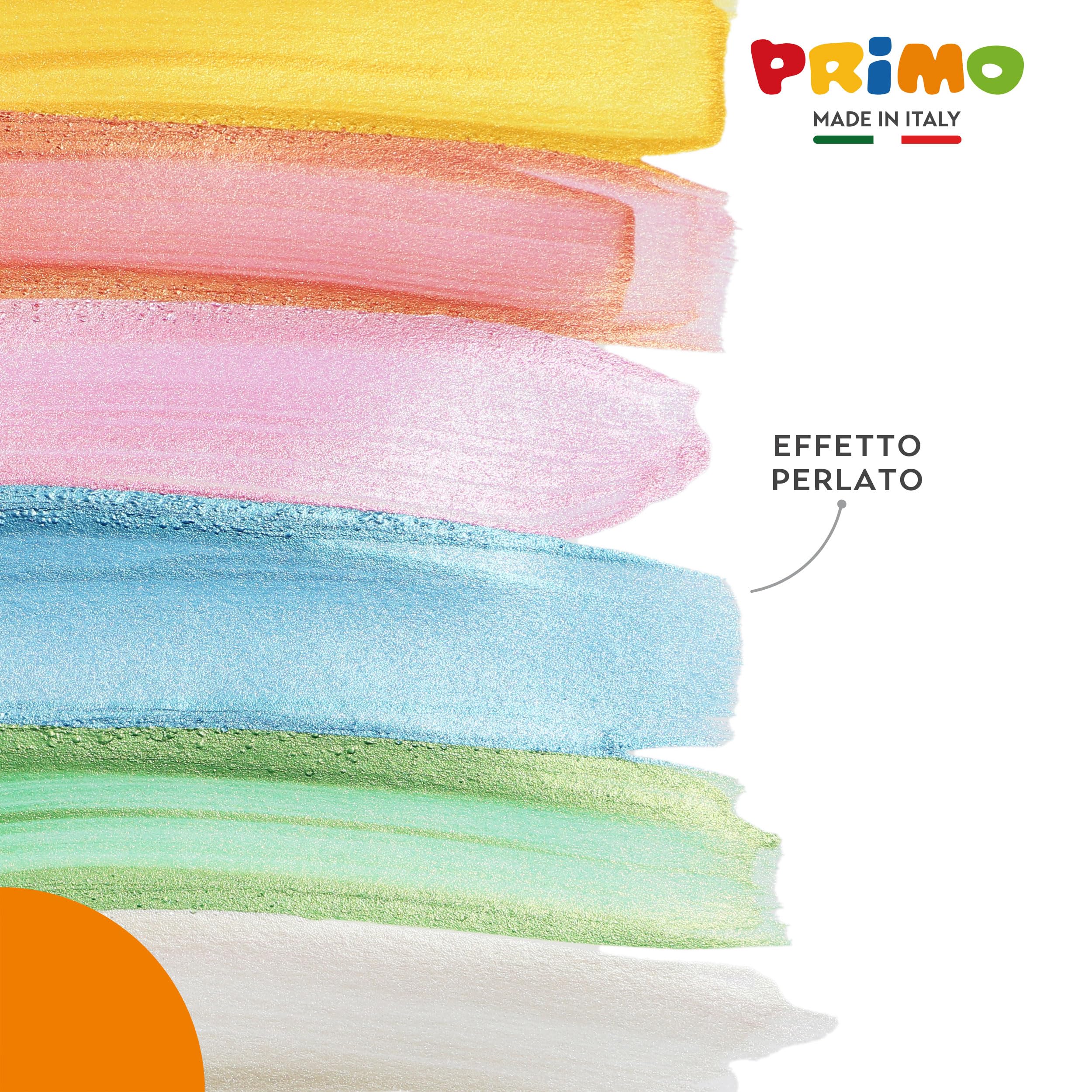PRIMO - Tempere Lavabili per Bambini +3 Anni e Adulti, Colori per Bambini da 300 ml con Dosatore, Colori a Tempera per Dipingere Carta, Stoffa e Vetro, Pittura, Cartoleria, Lavoretti Creativi e Hobby