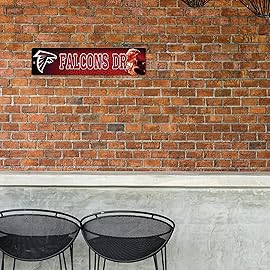 Rico Industries NFL Atlanta Falcons 16-Inch Plastic Street Sign Dcor