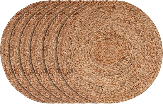 individuales redondos de yute