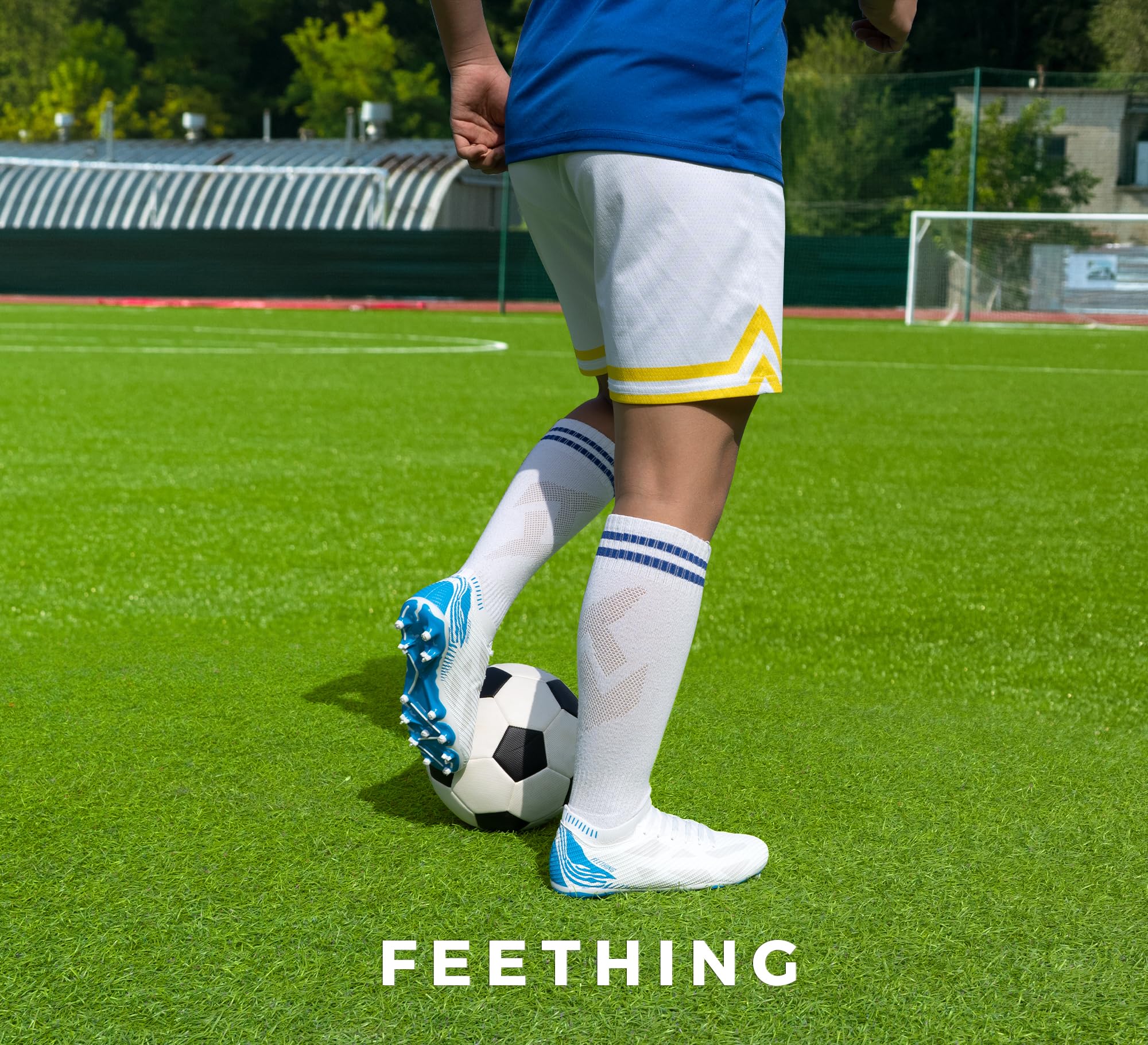 Womens Soccer Cleats Firm Ground Outdoor Athletic Football Boots Lightweight Soccer Shoes for Youth Girls — view 7