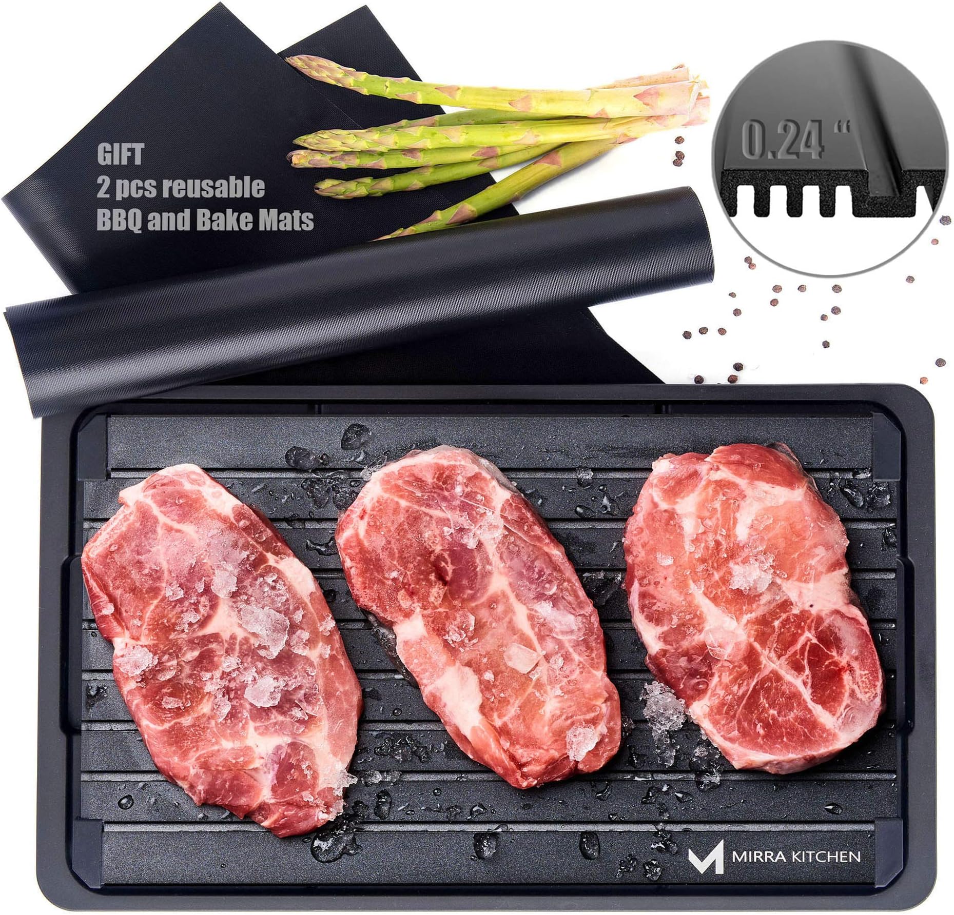 Extra Thick Fast Defrosting Tray Dishwasher Safe Large