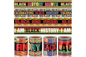 Yexiya 4 Rolls Black History Month Bulletin Board Borders