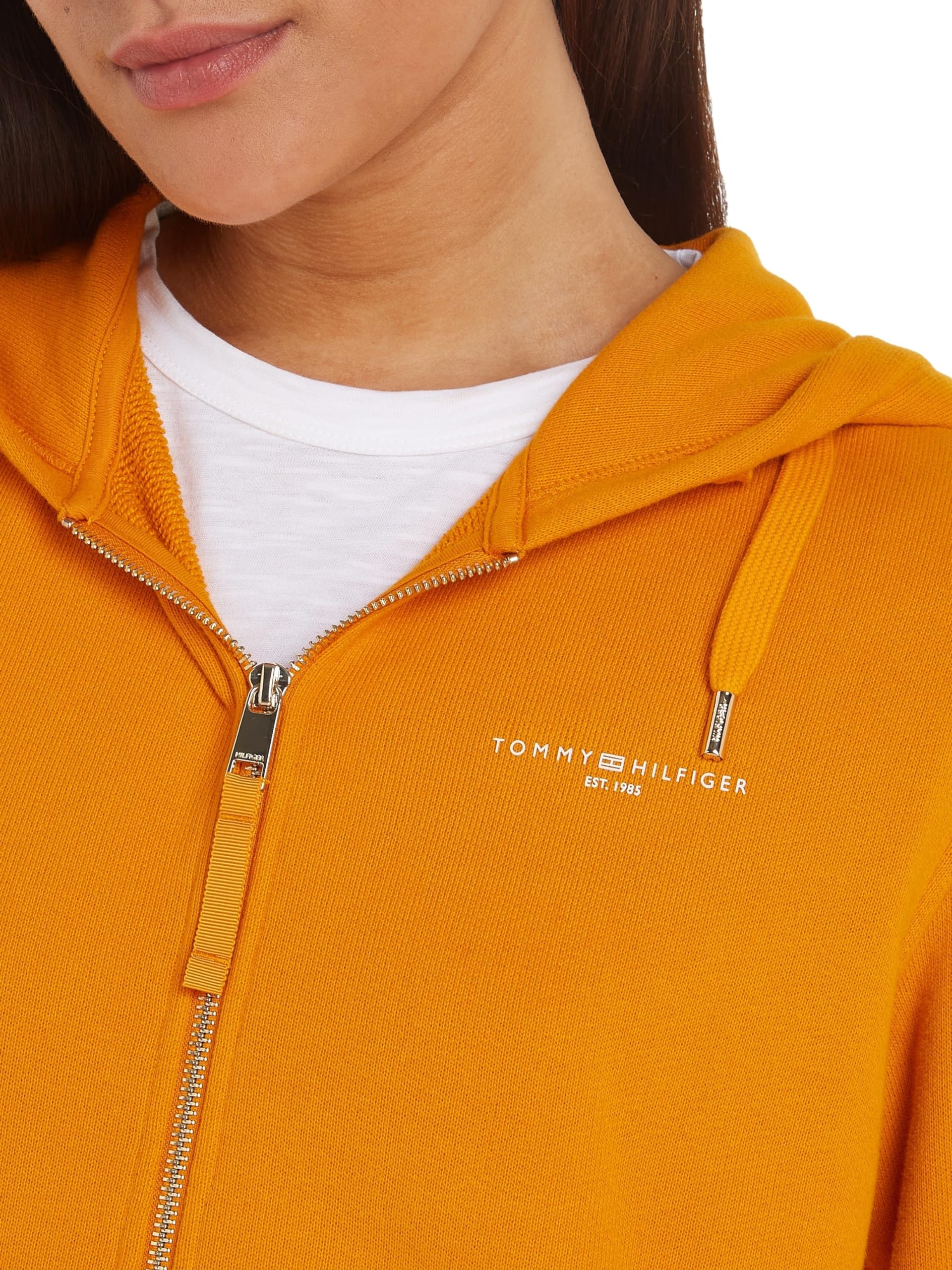 Tommy Hilfiger Sudadera con Cremallera Mujer Hoodie 1985
