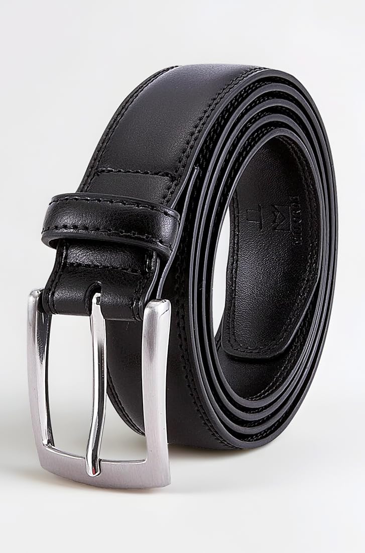 Buy Men's Genuine Leather Dress Belt, Handmade, 100% Cow Leather