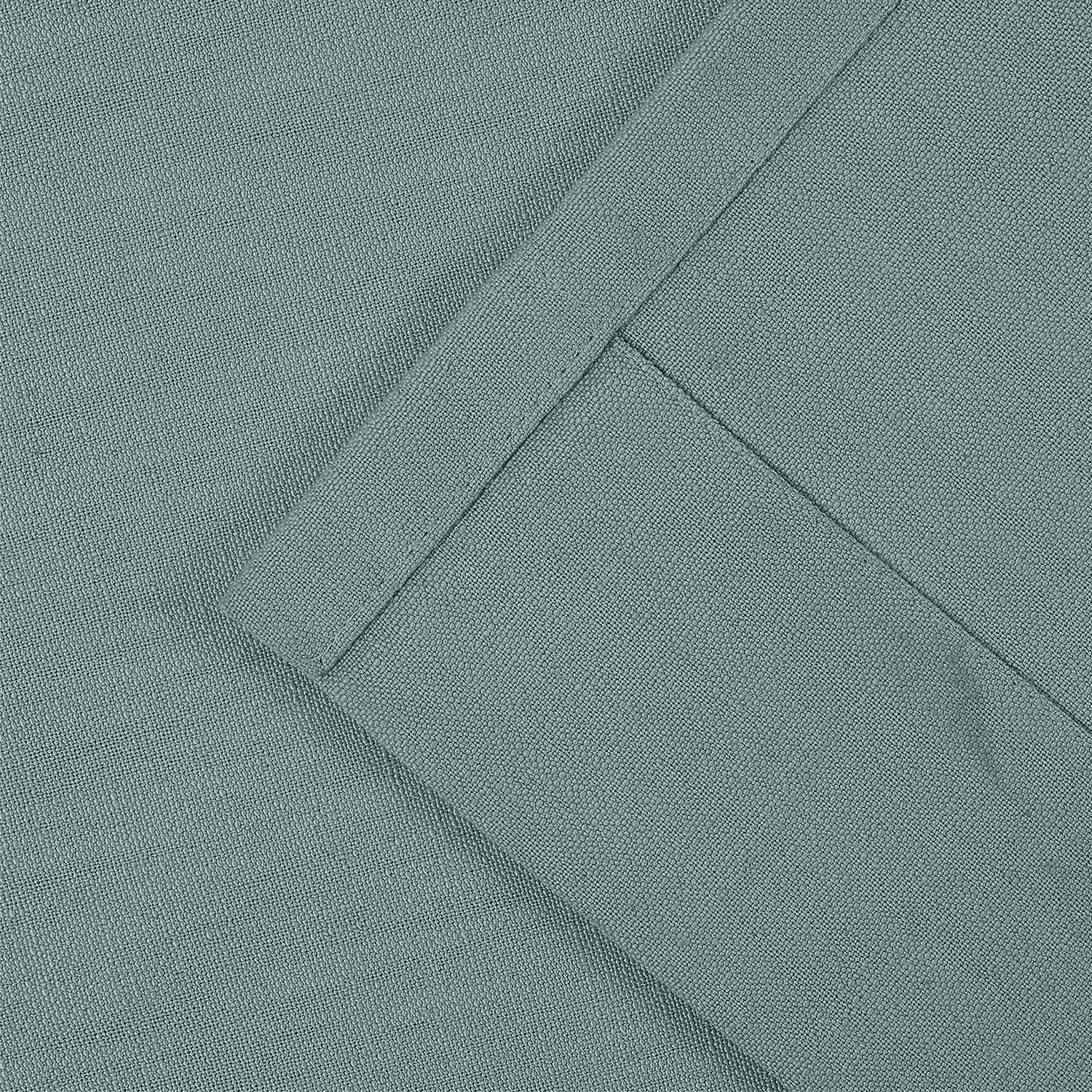 TWOPAGES 2 Panels Linen Curtains Grommet Curtain, 45 Inches Width x 54 Inches Length for Livingroom Room Darkening Bedroom Curtain (7054-18 Smoke Blue)