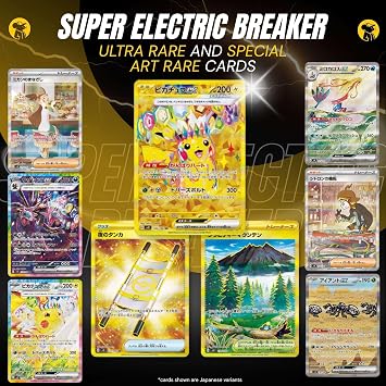 Surging Sparks Super Electric Breaker Korean 5 Booster Packs | TCYM Authenticated | Korean Pokemon Cards | Pokemon Surging Sparks Booster Packs | Pokémon Scarlet and Violet | That Mouse Fashion