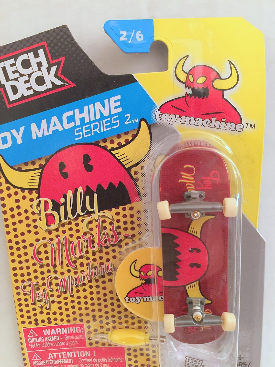 Toy Machine Tech Deck Finger Skate Boards Series 2 "Billy Marks 2/6