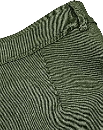 Miniatura 6 de Minthunter Pantalones cortos casuales de cintura alta para mujer con bolsillos, pantalones cortos de verano