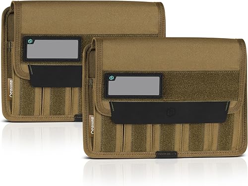 Miniatura 36 de Savior Equipment Mag Buddy - Paquete de 2 bolsas tácticas para pistolas con capacidad para hasta 5 cargadores estándar de pila individual/doble