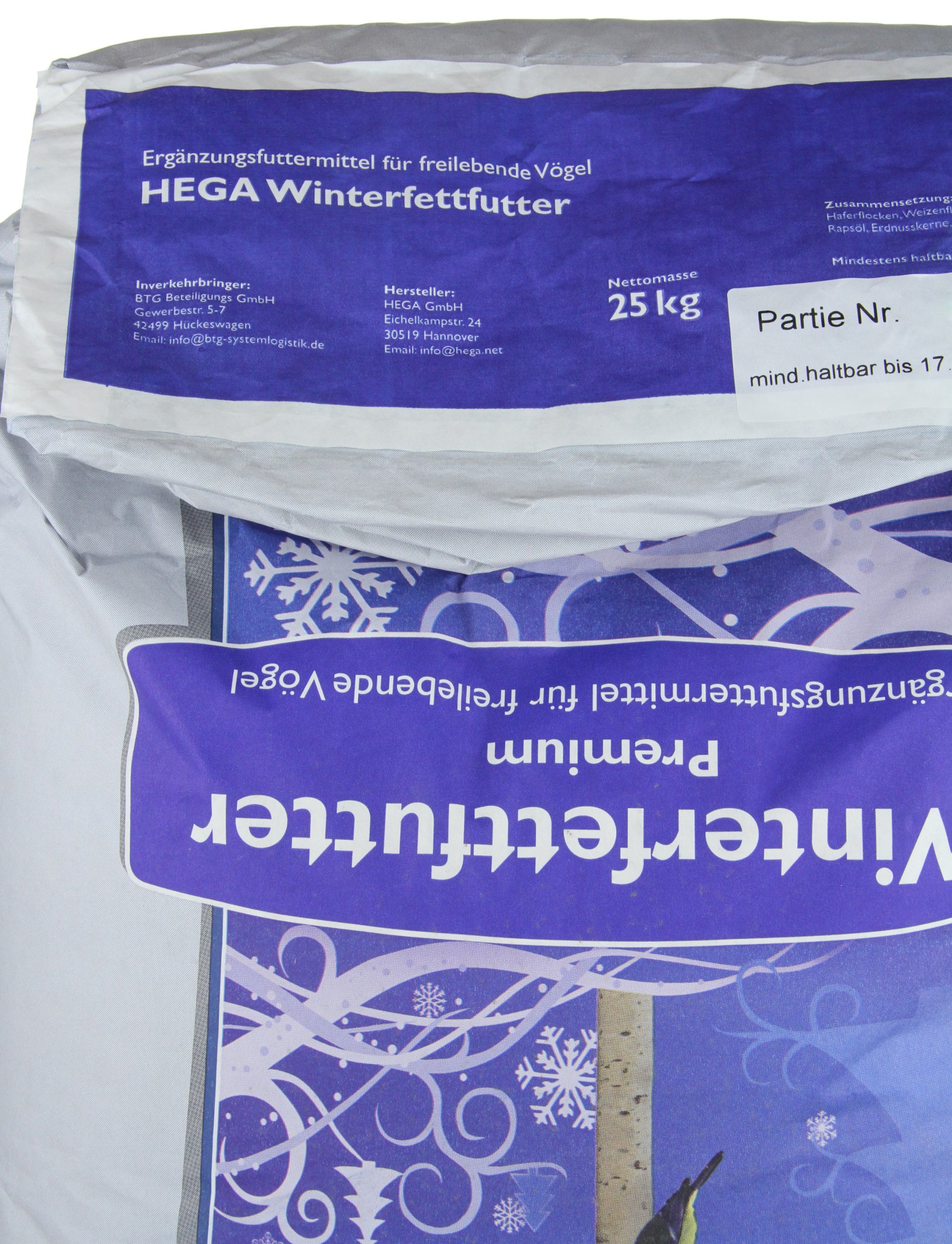 Fettfutter | 25kg Vogelfutter mit Rosinen