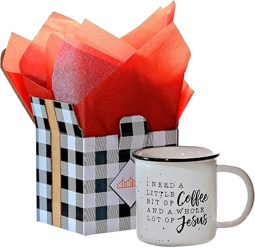 MAINEVENT Taza de cerámica All I Need is A Little Coffee and A Whole Lot of Jesus de 11 onzas, All I Need is Coffee And A Whole Lot of Jesus