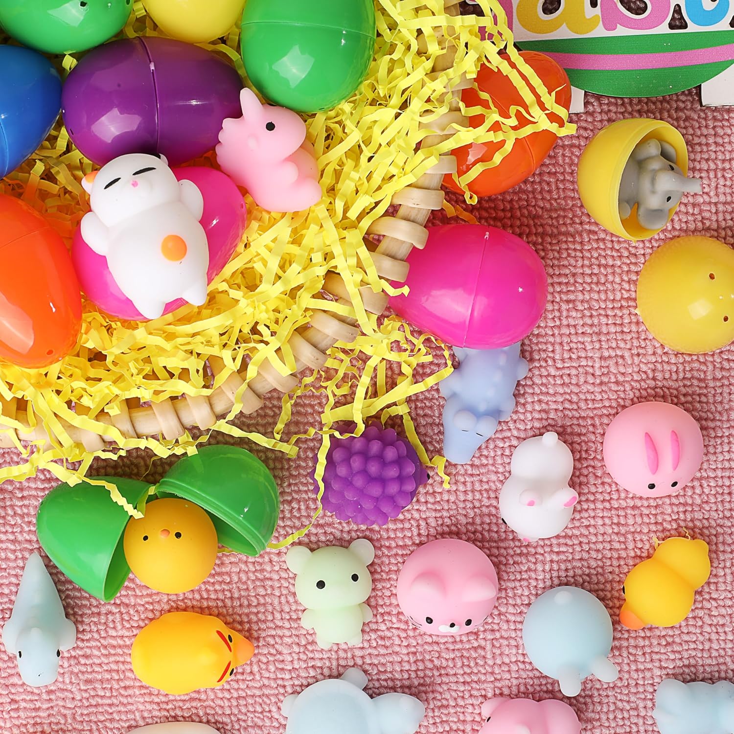 Mochi Squishy Toy Prefilled Easter Eggs