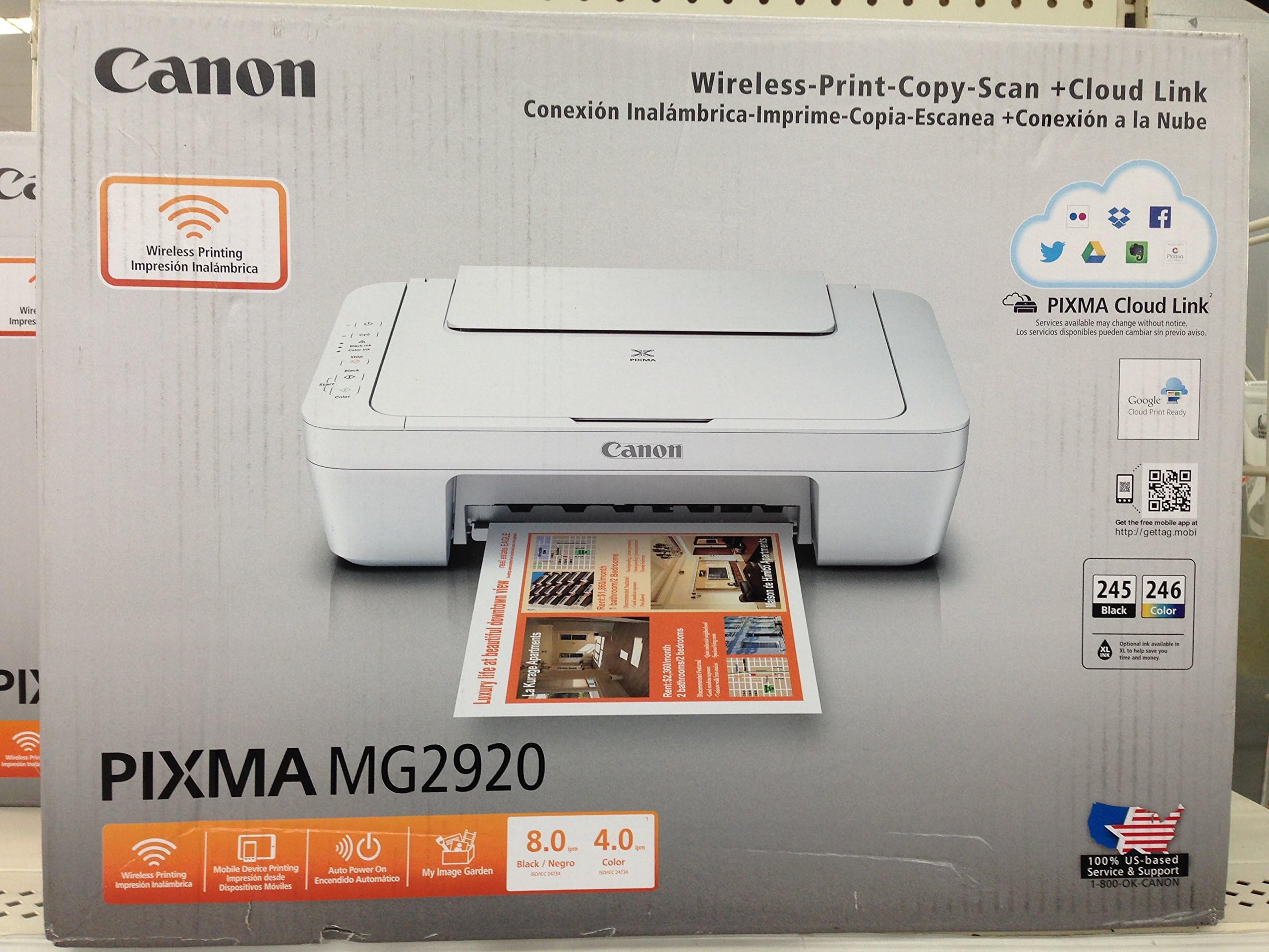 canon mg2920 install