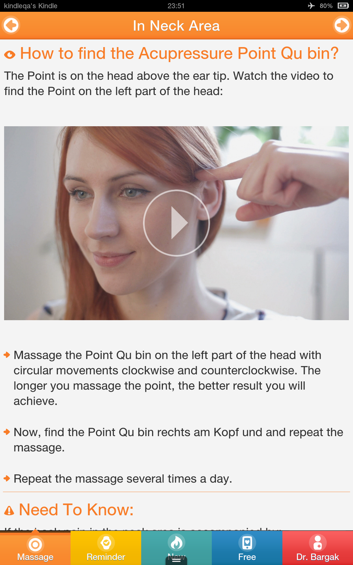 NO Back Pain Instant Acupressure SelfTreatment With Chinese Massage