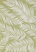 Vista 46 de Unique Loom - Tapete de la colección Outdoor Botanical, diseño de palmera (6.1 pies x 9 pies, rectangular, color azul/azul marino)