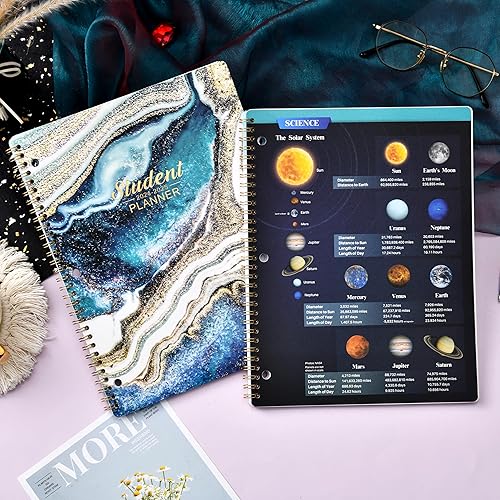 Miniatura 5 de Planificador estudiantil 2024-2025 - julio 2024 - junio 2025, planificador semanal y mensual para estudiantes de 11 x 8.3 pulgadas, cubierta