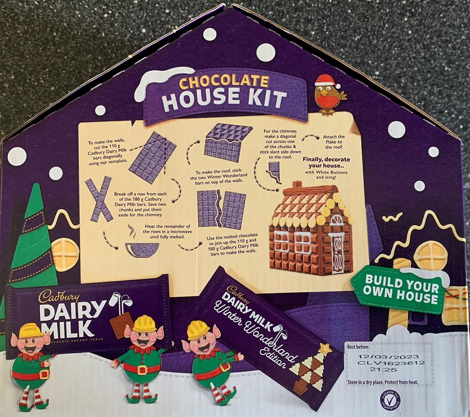 Cadbury Dairy Milk Christmas Chocolate House Kit ubicaciondepersonas