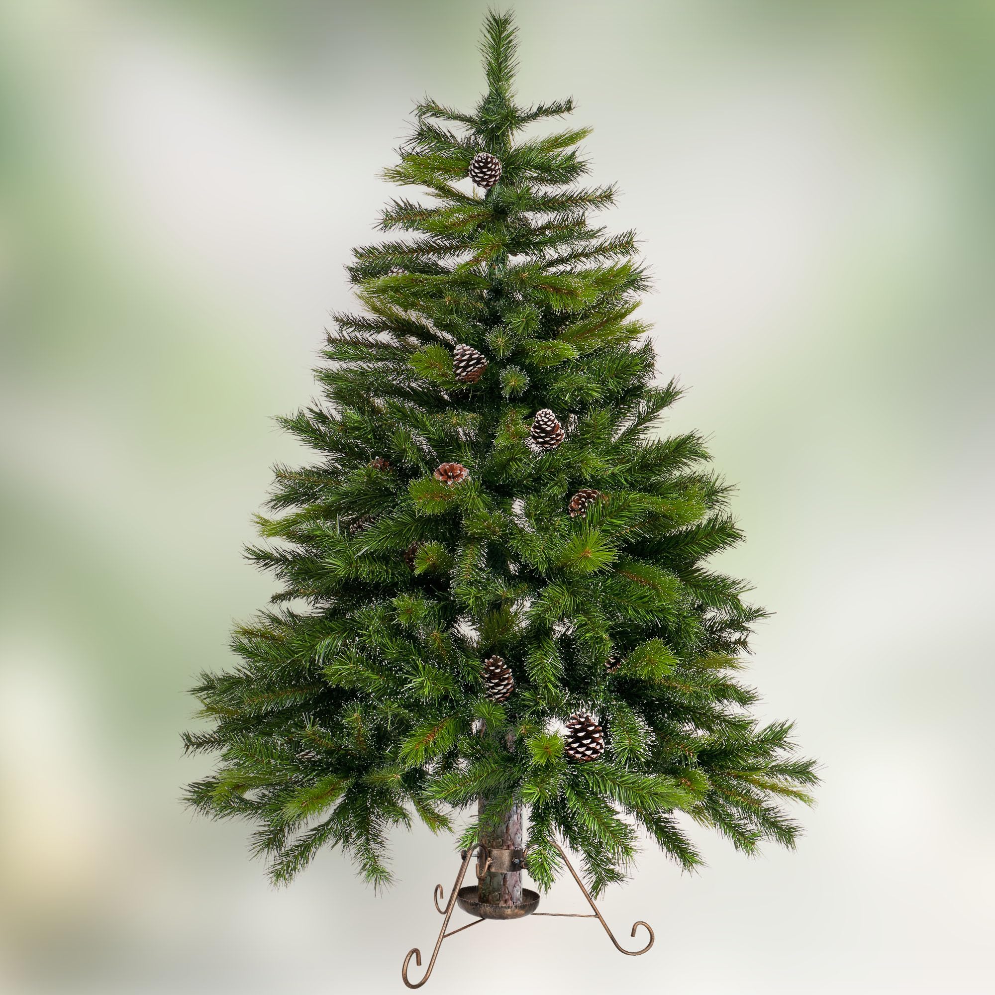 KOTARBAU® Weihnachtsbaumständer mit Wassertank ⌀ 80 mm Christbaumständer Altgold Stahl mit Wasserbehälter Tannenbaumständer Baumständer Weihnachten Weihnachtsbaum Ständer Weihnachtsbaumhalterung