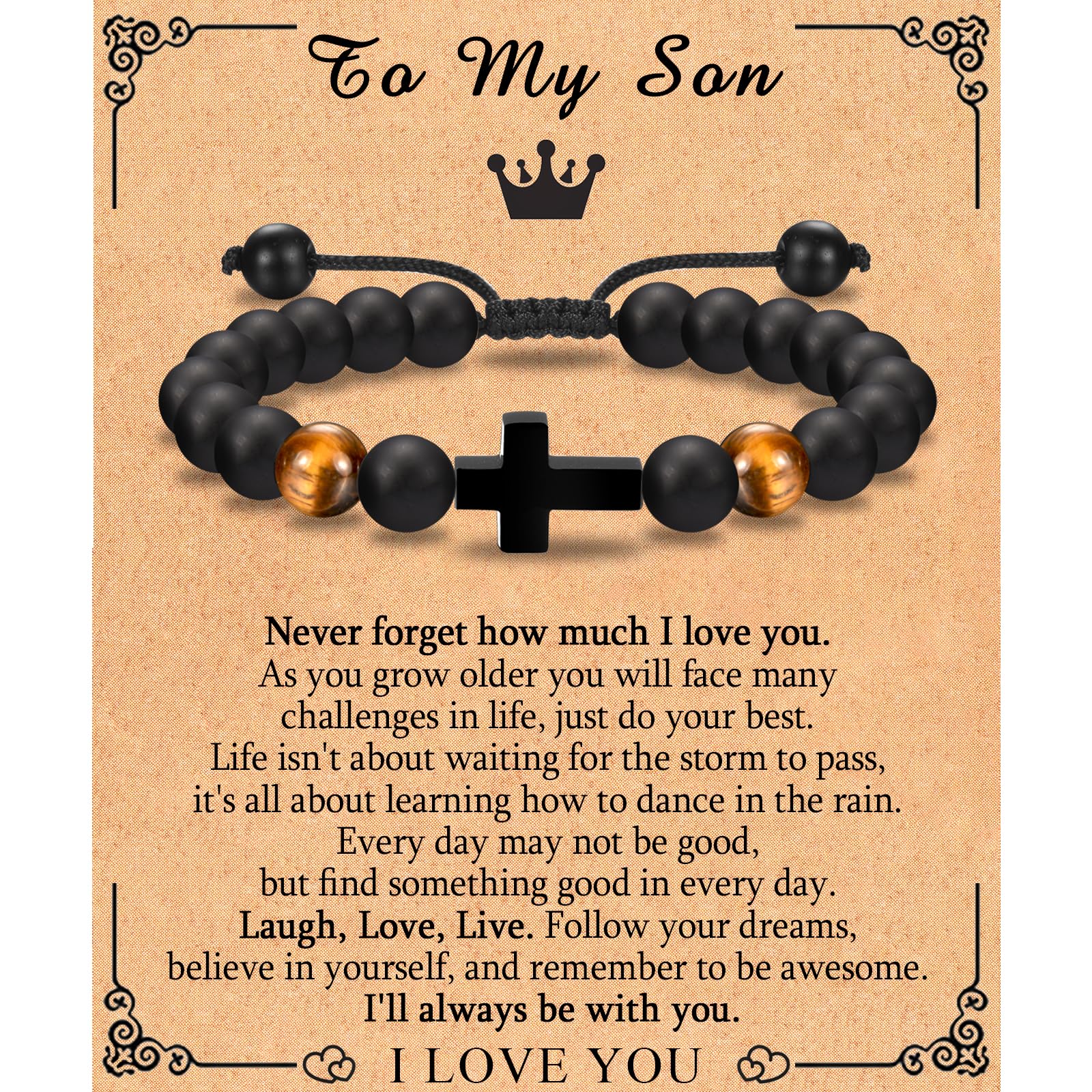 EFVISD Cross Bracelet Gifts for Boys Girls Christian Religious Gifts