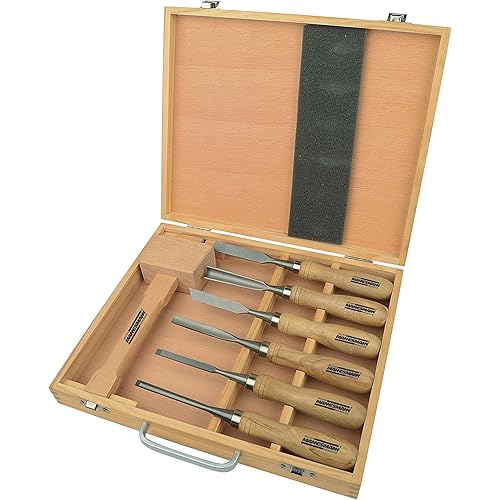 Brüder Mannesmann Werkzeuge M66107 7 Piece Carving Tool Set