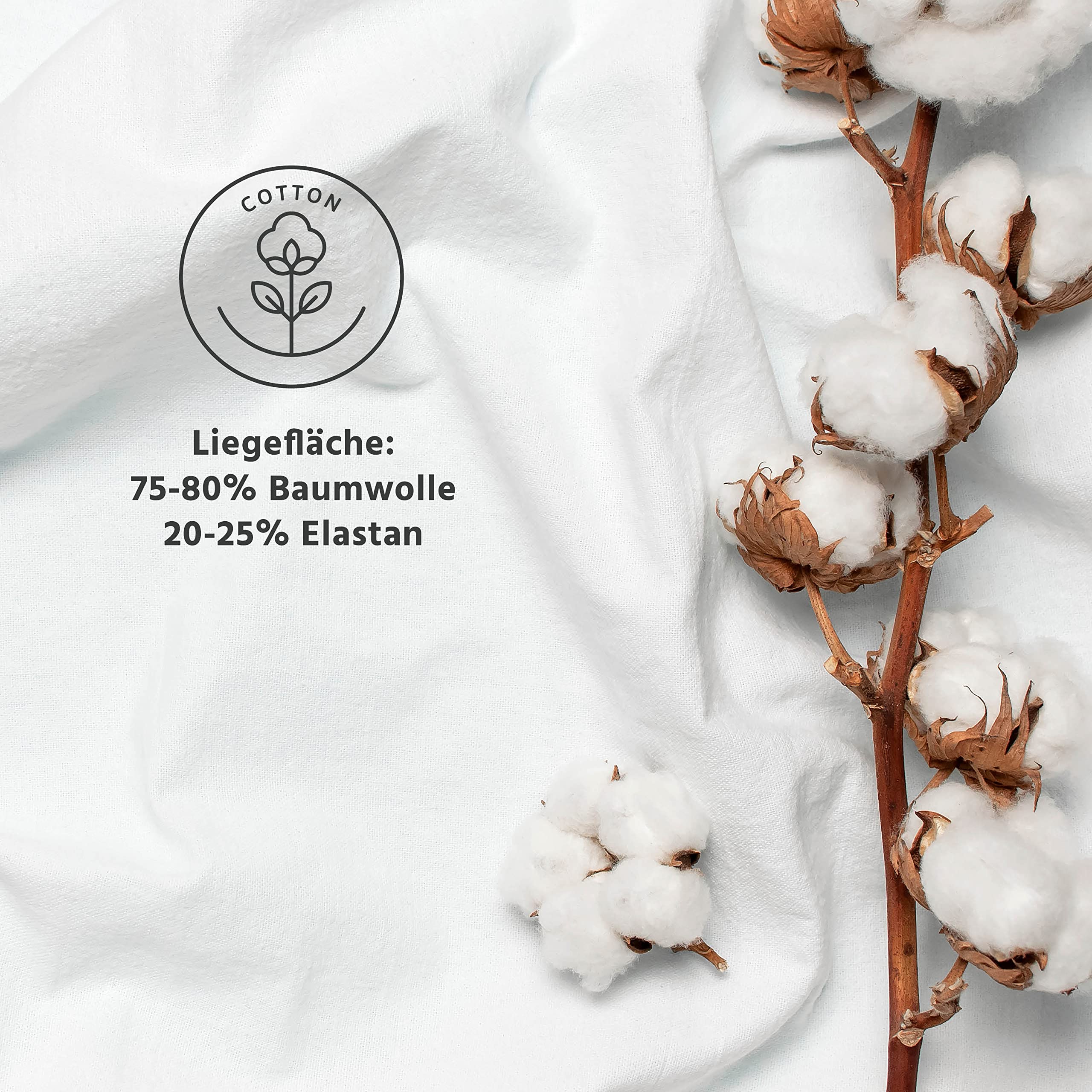 HANSE PRO Topliner, 200 x 220 cm I ideal für Wasserbetten bis 30 cm Höhe I Staubschutz-Auflage I Schutz-Bezug I Cap-Liner I Schmutzfang