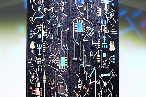 Miniatura 6 de Lámpara de noche estilo cibernético - Lámpara LED de mesa estilo punk de ciencia ficción hecha a mano - Decoración interior