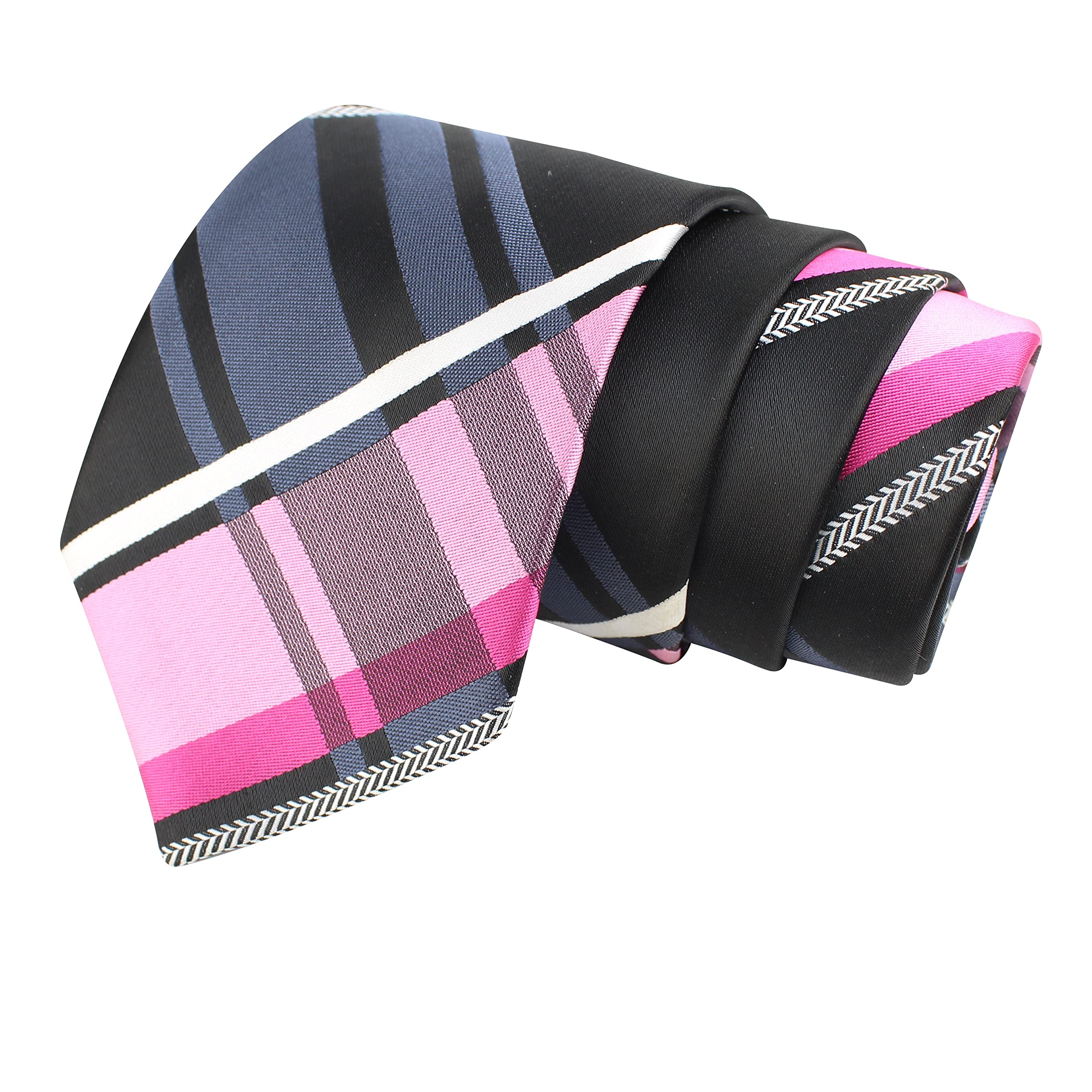 peluche Wide Checkered Necktie For Men-picture-47