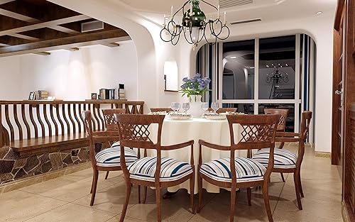 Miniatura 5 de GEFEII Mantel de cocina redondo de 70 pulgadas, mantel de poliéster sólido para boda, fiesta, restaurante, banquete, comedor, bufé, decoración de