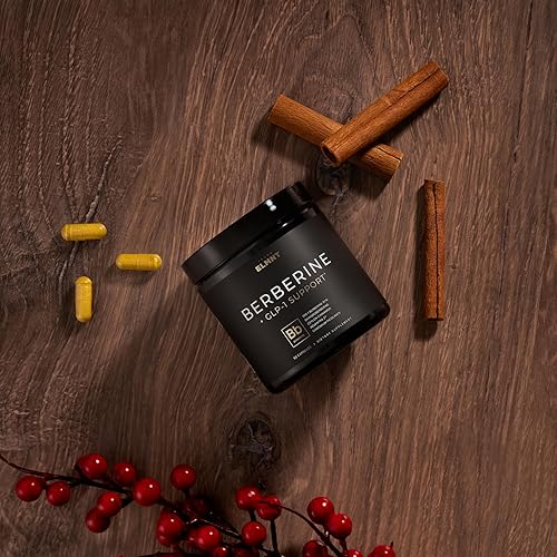 Miniatura 8 de 141,500 mg GLP-1 Berberina Suplemento para pérdida de peso + dihidroberina, canela de Ceilán, picolinato de cromo, melón amargo - 100 veces