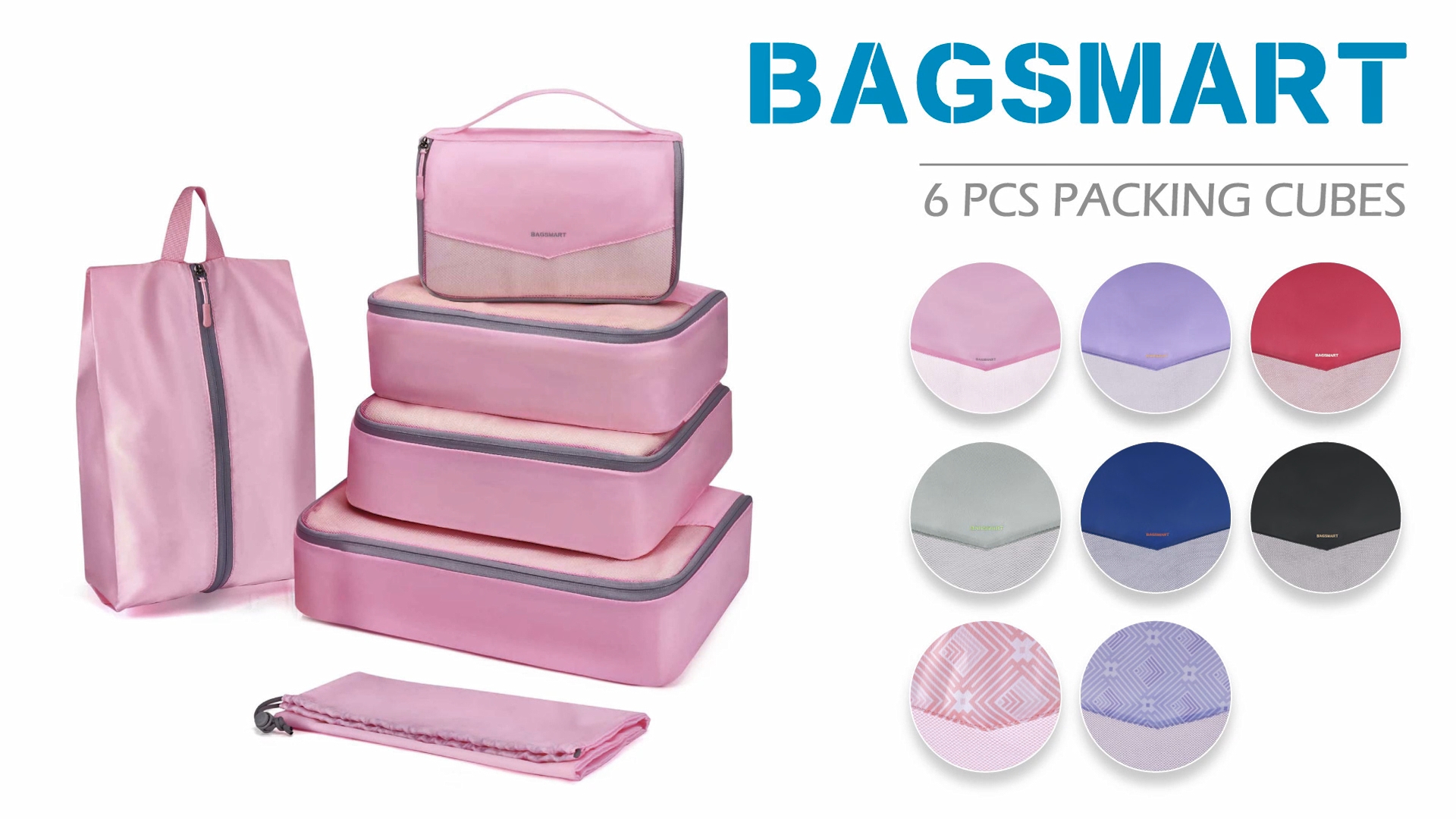 Chelsea + Cole For Itzy Ritzy Packing Cubes U2013 Set Of 3 Floral Packing Cubes Or Travel Organizers; Each Cube Features A Mesh Top, Double Zippers And A Fabric Handle; Floral