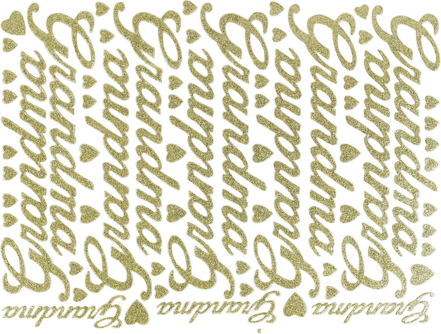 Reliant Ribbon 64004-035-GRDMA Script Word Std Rd Floral Accessories, 1 Piece, Gold