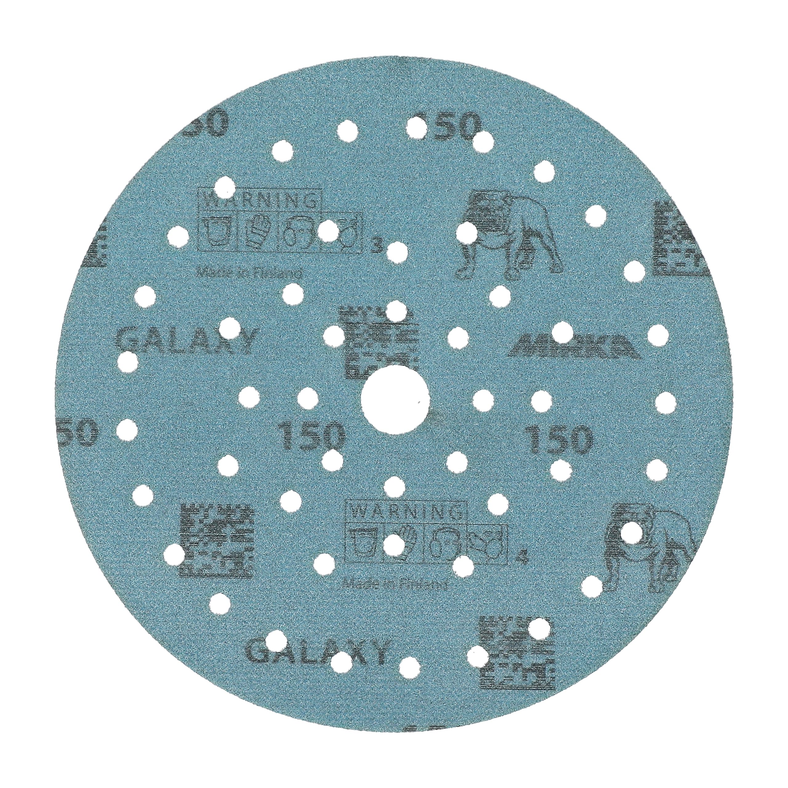 Mirka Galaxy Papier Abrasif Auto-Agrippant 150 mm Grain 150 50 pcs