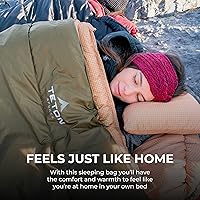 Vista 7 de Teton Celsius XXL Sleeping Bag, Cold Weather Sleeping Bags for Adults and Kids, Camping Made Easy and Warm. Compression Sack Included, 35F, 25F, 0F