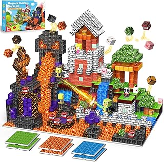 Wootoyz Magnetic Tiles Construction Set 43 Pieces Travel Toys for Children Portable Travel Mini Magnetic Tiles 22