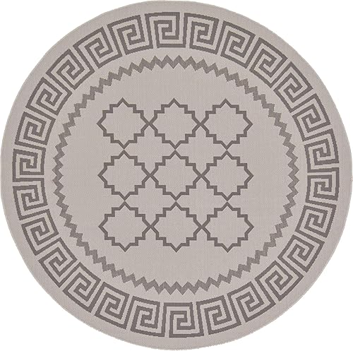 Vista 13 de Unique Loom Alfombra Colección enrejado Marroquí Celosía Transicional Interior y Exterior, Polipropileno Gris/Plateado