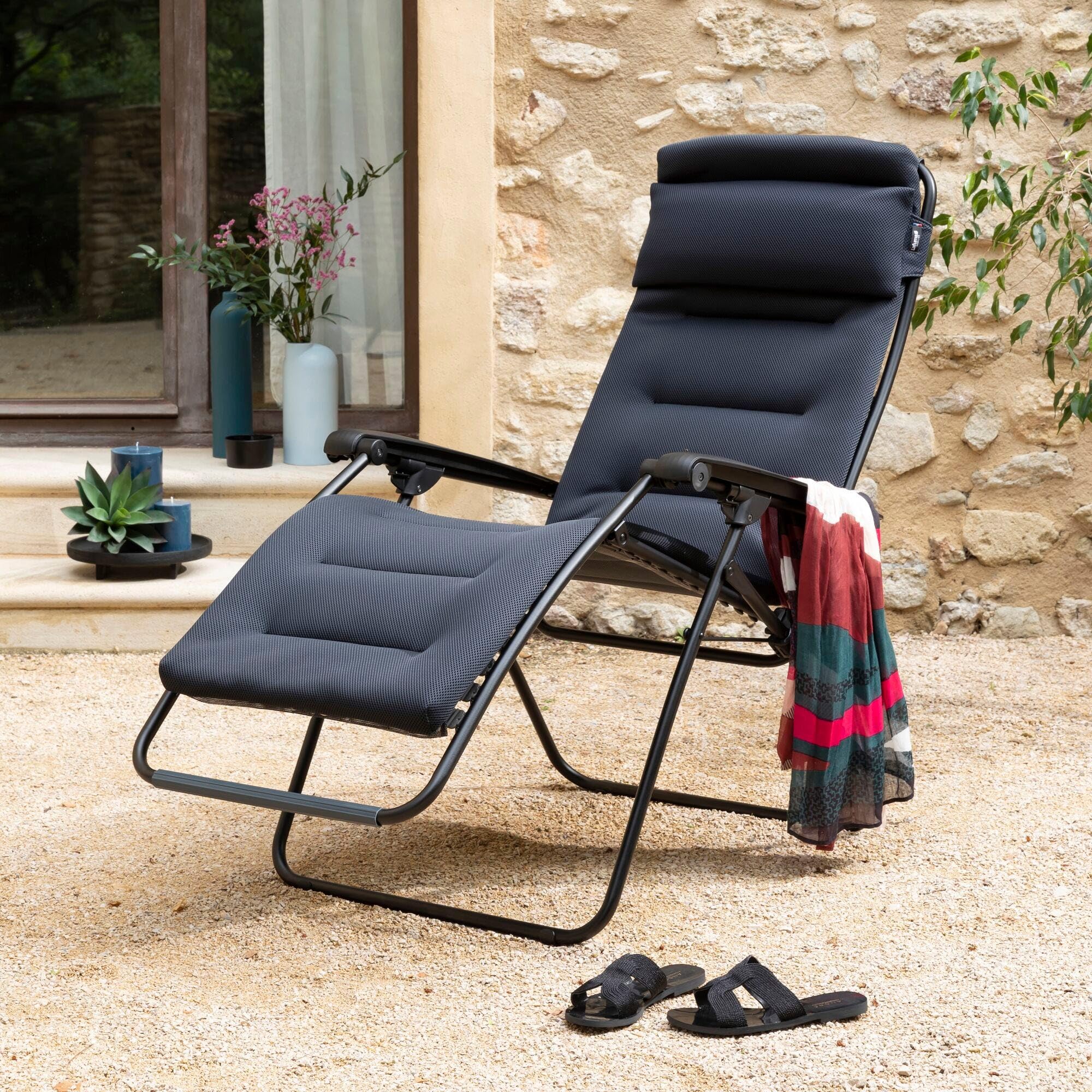 Lafuma Sillón Relax Acolchado Cero Gravedad - RSX Clip, Acero
