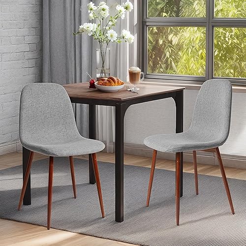 CangLong - Silla de respaldo y asiento acojinado para silla, comedor. Gris,Azul oscuro,Verde oscuro,amarillo terroso,Gris1