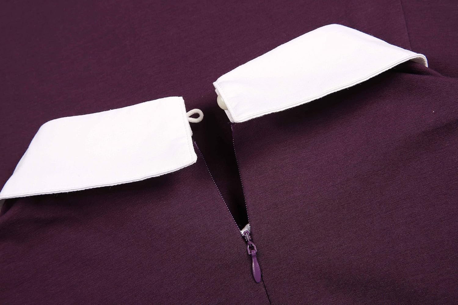 Aphratti Women's Long Sleeve Fall Dresses 2025 Casual Peter Pan Collar A Line Fit and Flare Skater Goth Dress - Image 5