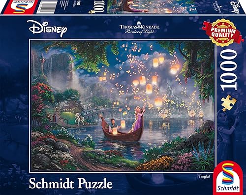 Schmidt Juegos 59480 Disney Rapunzel Thomas Kinkade Repelsteeltje Rompecabezas de 1000 piezas Multicolor