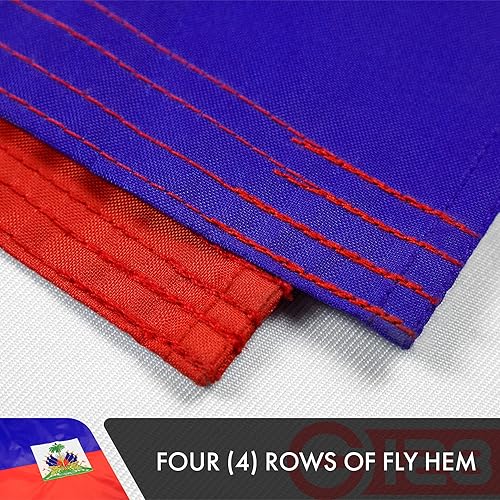 Vista 12 de G128 Bandera venezolana de Venezuela 3 x 5 pies Serie ToughWeave doble cara bordado de poliéster 210D Bandera de país, diseño bordado